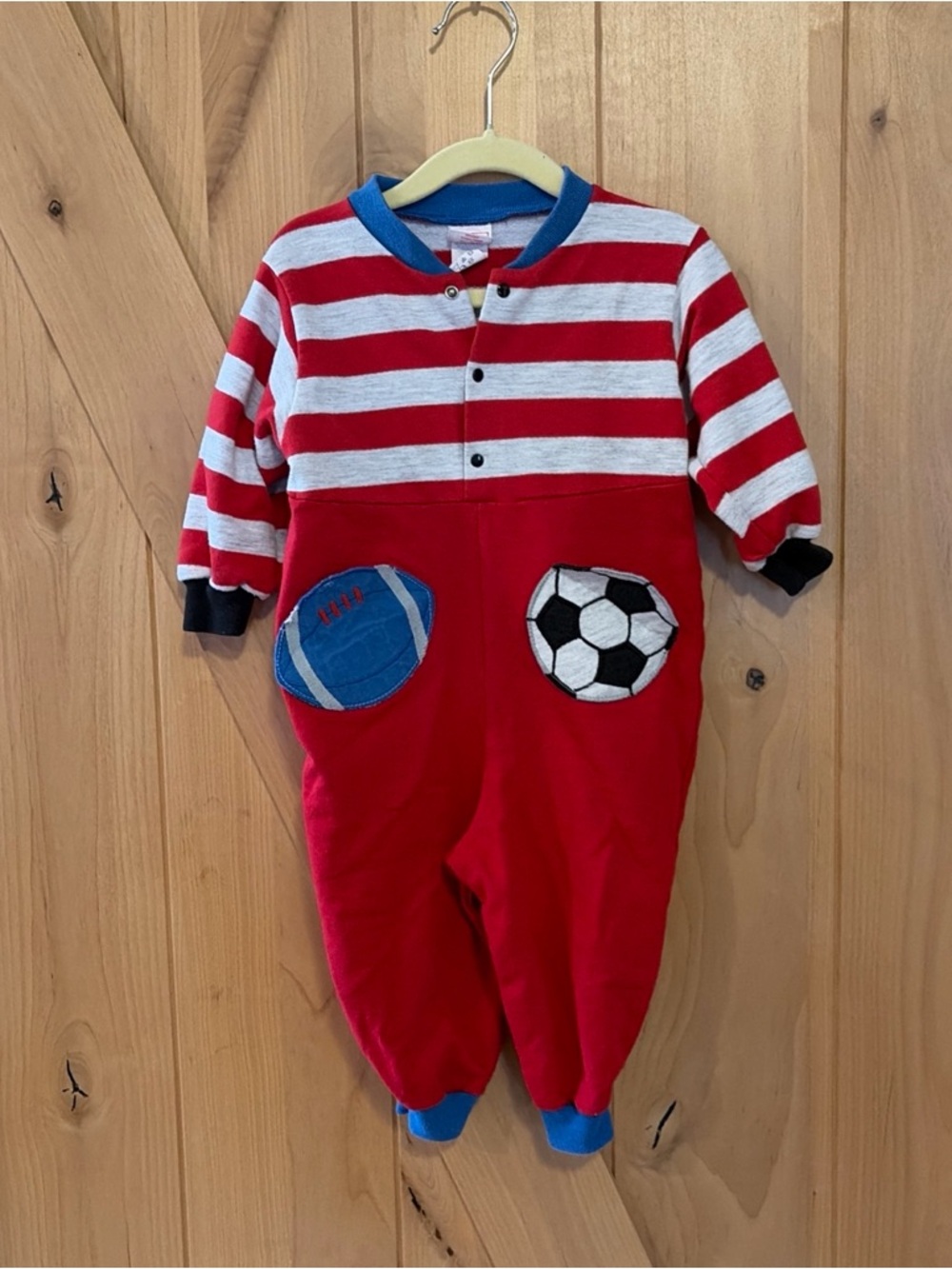 Vintage Buster Brown Sports Romper Size 18 Months made In USA Boy 90s